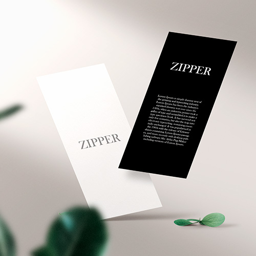 Branding, Criação de marca, criação de site Zipper